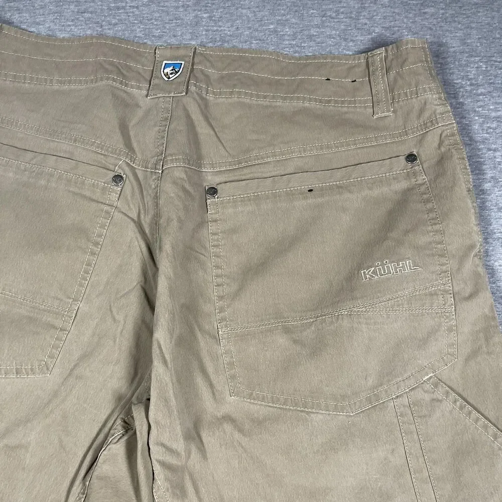Kuhl Revolvr Carpenter Pants Mens 34x30 Beige Cotton Nylon Spandex Workwear